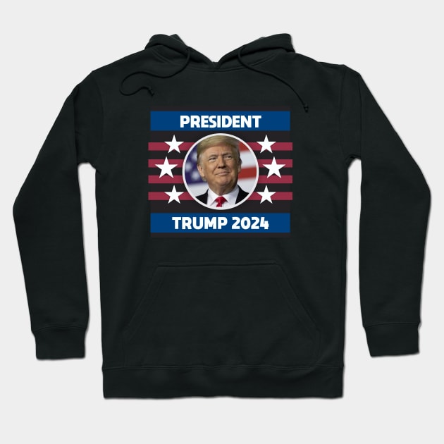 Trump 2024 Hoodie by Dale Preston Design